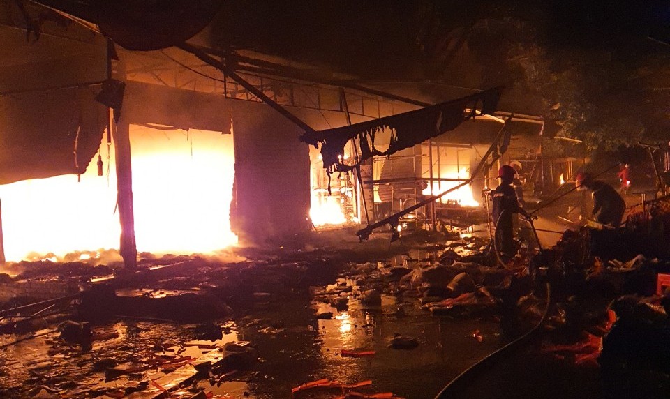 Thông tin về vụ cháy nhà Chợ số 1 thuộc Chợ Núi Đèo, huyện Thủy Nguyên, TP Hải Phòng